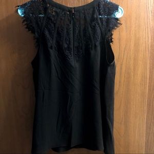 Short sleeved black blouse
